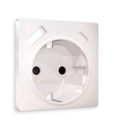 Лицевая панель для розетки с/з со шторками 2USB A+C Ambrella Volt Alfa AP2100