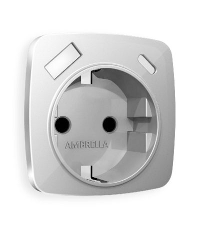 Лицевая панель для розетки с/з со шторками 2USB A+C Ambrella Volt Omega OP4100