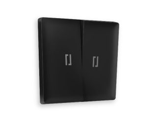 Лицевая панель для выключателя двухклавишного с подсветкой Ambrella Volt Alfa AP8040