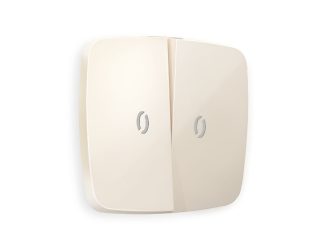 Лицевая панель для выключателя двухклавишного с подсветкой Ambrella Volt Omega OP3040