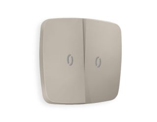 Лицевая панель для выключателя двухклавишного с подсветкой Ambrella Volt Omega OP3640