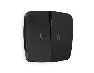 Лицевая панель для выключателя двухклавишного с подсветкой Ambrella Volt Omega OP8040