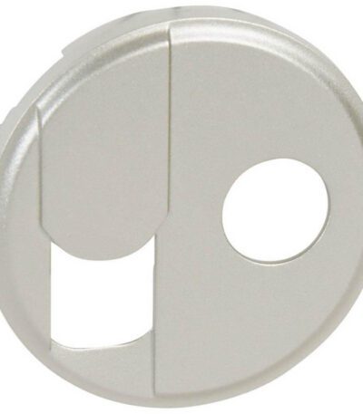 Лицевая панель Legrand Celiane розетки RJ45+ТV тип F титановая 068539