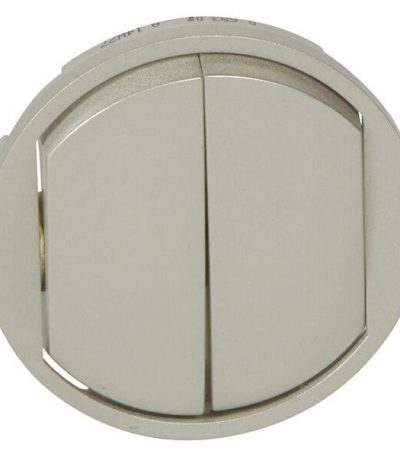 Лицевая панель Legrand Celiane выключателя двухклавишного титановая 068302