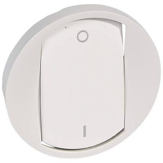 Лицевая панель Legrand Celiane выключателя одноклавишного белая 068021