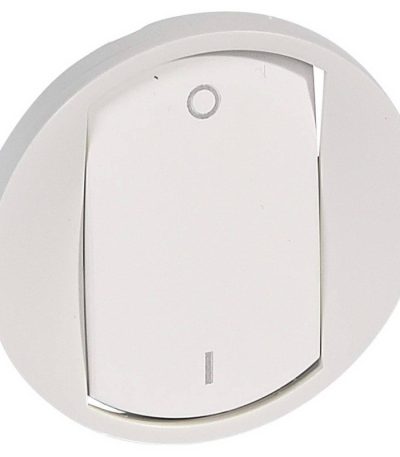 Лицевая панель Legrand Celiane выключателя одноклавишного белая 068021