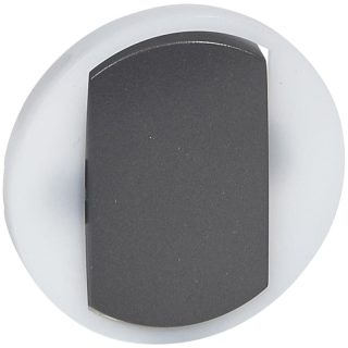 Лицевая панель Legrand Celiane выключателя одноклавишного с контурной подсветкой графит 065204