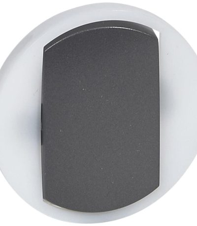 Лицевая панель Legrand Celiane выключателя одноклавишного с контурной подсветкой графит 065204