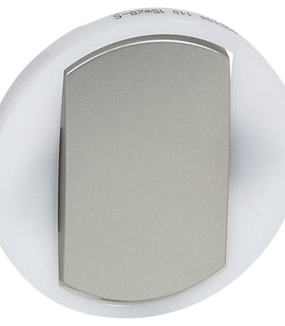 Лицевая панель Legrand Celiane выключателя одноклавишного с контурной подсветкой титановая 065104