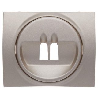 Лицевая панель Legrand Galea Life розетки акустических систем титановая 771400