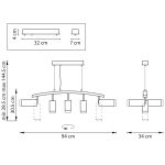Подвесной светильник Lightstar Rullo LR7358623730 (571735+214437-3+214486-2+202430-5)