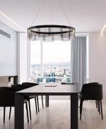 Подвесная люстра Delight Collection Stratos D8825P/L black/smoky