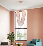 Люстра на штанге Delight Collection Otero 8608P copper