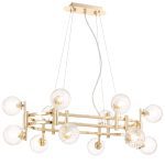 Подвесная люстра Crystal Lux LUXURY SP12L GOLD