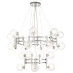 Подвесная люстра Crystal Lux LUXURY SP16+8 CHROME