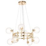 Подвесная люстра Crystal Lux LUXURY SP8 GOLD