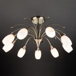 Люстра на штанге Eurosvet Ginevra 22080/9 античная бронза 00000055431