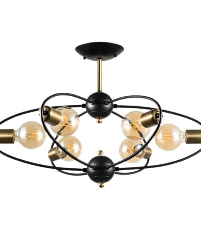 Люстра на штанге ARTE Lamp A1963PL-6BK