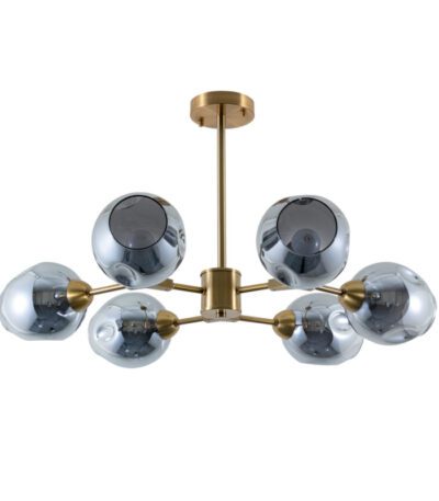 Люстра на штанге Arte Lamp Yuka Smoky A7759PL-6PB