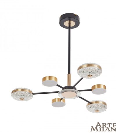 Люстра на штанге Arte Milano 272069/6 BK/GD