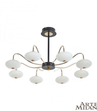 Люстра на штанге Arte Milano 273908/8 BK/GD