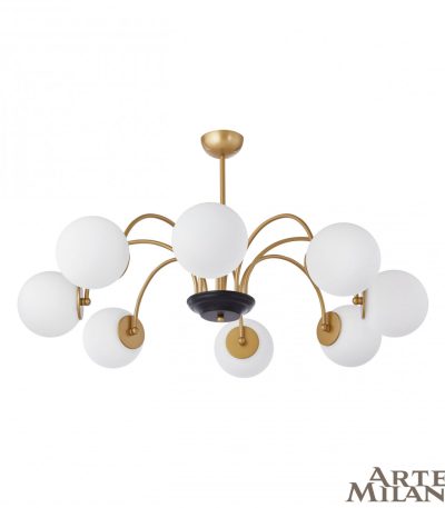 Люстра на штанге Arte Milano Napoli 312066/D940/8 BS/BK