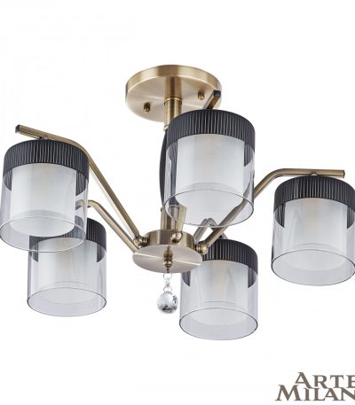 Люстра на штанге Arte Milano Napoli 332646/5 AB+BK