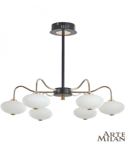 Люстра на штанге Arte Milano Neapolis 273908/6 BK/GD