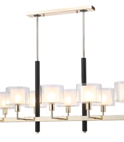 Люстра на штанге Crystal Lux MAESTRO SP-PL10 L1100 GOLD