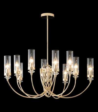 Люстра на штанге Crystal Lux SECRET SP10 GOLD