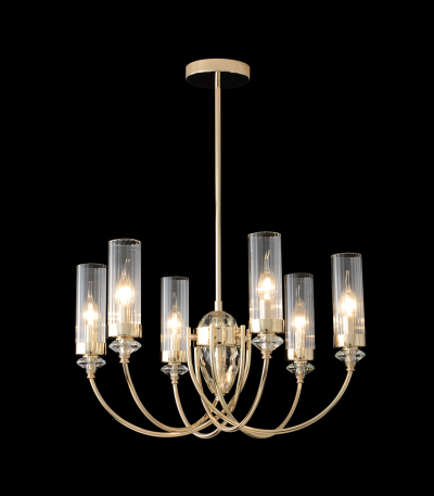 Люстра на штанге Crystal Lux SECRET SP6 GOLD