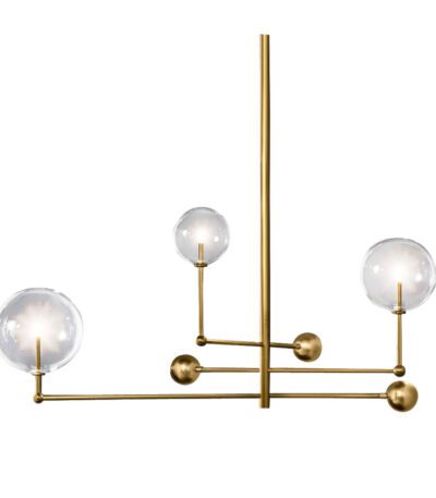 Люстра на штанге Delight Collection Globe Mobile KG0835P-3 brass
