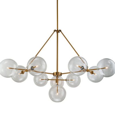 Люстра на штанге Delight Collection Globe Mobile KG0965P-10B brass