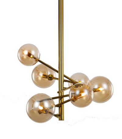 Люстра на штанге Delight Collection Globe Mobile MX19009070-6B gold