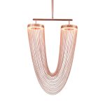 Люстра на штанге Delight Collection Otero 8608P copper