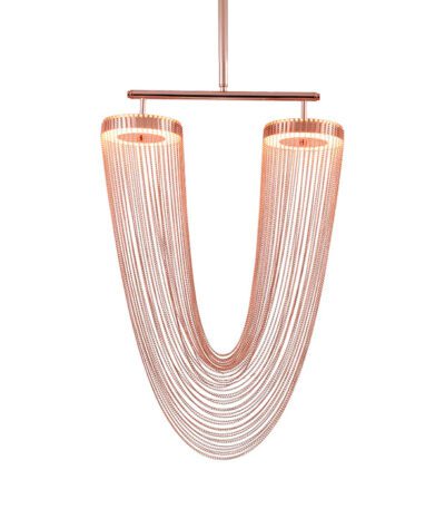 Люстра на штанге Delight Collection Otero 8608P copper