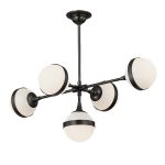 Люстра на штанге Delight Collection Peggy 9252P/5L black