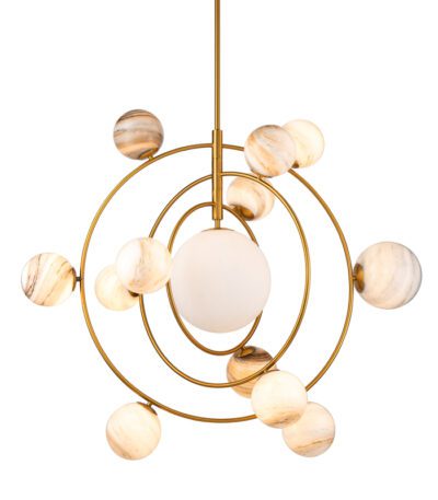 Люстра на штанге Delight Collection Planet KG1122P-13 brass