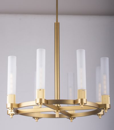 Люстра на штанге DeLight Collection MD2314-8A antique brass