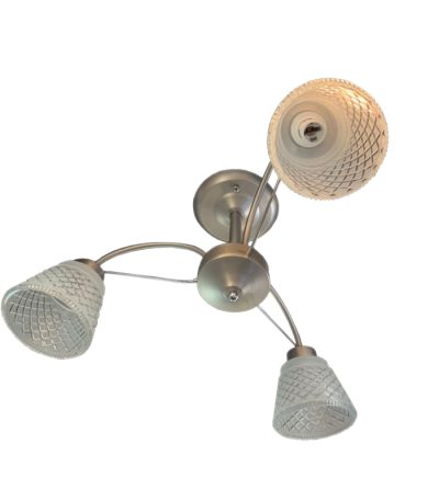 Люстра на штанге Elvan LU-38460/3-E14-Si+Wh