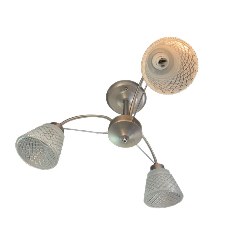 Люстра на штанге Elvan LU-38460/3-E14-Si+Wh Люстра на штанге Elvan LU-38460/3-E14-Si+Wh