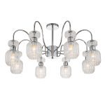 Люстра на штанге Escada Gloss 1141/8PL Chrome/Clear