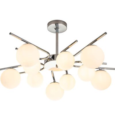 Люстра на штанге Escada Sphere 642/10P Silver