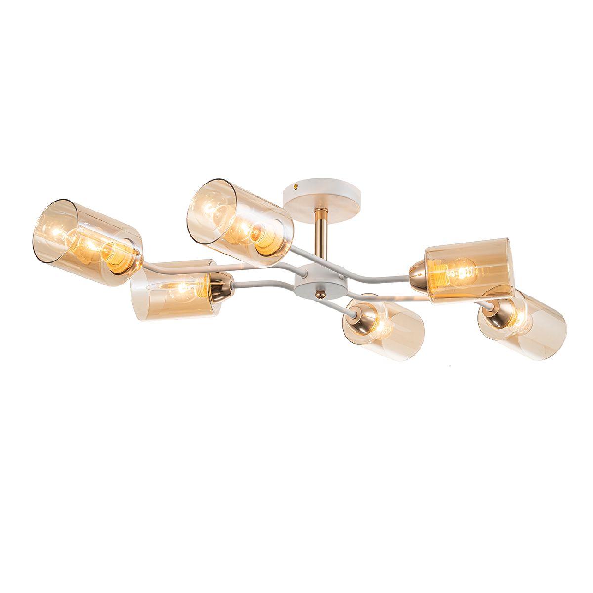 Люстра на штанге Escada Vertigo 1131/6P White/Gold Люстра на штанге Escada Vertigo 1131/6P White/Gold