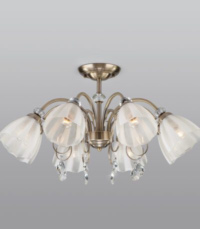 Люстра на штанге Eurosvet 30155/8 античная бронза