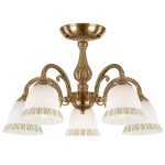 Люстра на штанге Eurosvet 60107/5 античная бронза