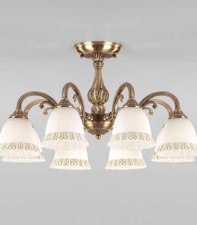 Люстра на штанге Eurosvet 60107/8 античная бронза