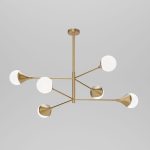Люстра на штанге Eurosvet 60168/6 латунь Smart a068272