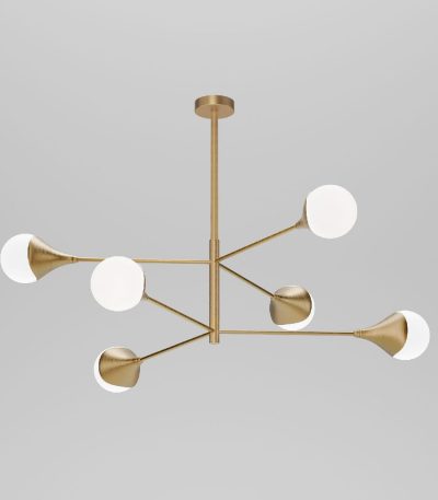 Люстра на штанге Eurosvet 60168/6 латунь Smart a068272