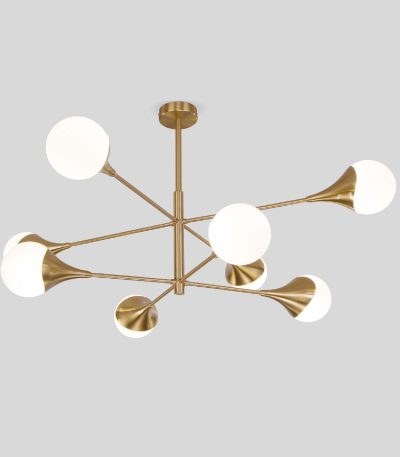 Люстра на штанге Eurosvet 60168/8 латунь Smart a068273